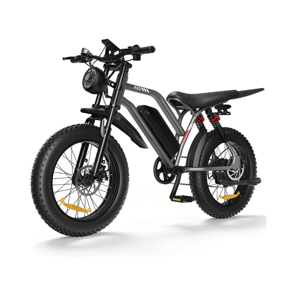 Electric Bike for Adults Peak 1500W, 20" Fat Tire Ebike | Max 31MPH & 80 Miles Range,48V 15Ah Removable Battery,Fast All Terrain E-Bike, with Full Suspension, NFC Unlock, 330LBS Load