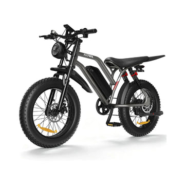 Electric Bike for Adults Peak 1500W, 20" Fat Tire Ebike | Max 31MPH & 80 Miles Range,48V 15Ah Removable Battery,Fast All Terrain E-Bike, with Full Suspension, NFC Unlock, 330LBS Load