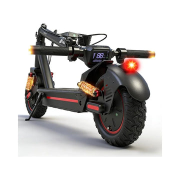 Electric Scooter for Adults 10" Off-Road Pneumatic Tire 1200W Motor Max 33 Miles Long Range, 30 MPH Top Speed with Cruise Control, Dual Suspensions, Turn Signals Foldable E-Scooter, UL-2272 Certified