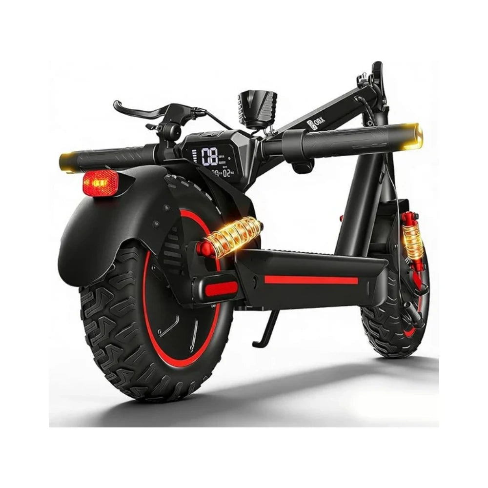 Fast Electric Scooter Adults, 1200W Offroad E-Scooter Up to 30MPH & 36Miles Range, 10" All Terrain Tire Scooters with Turn Signals, Dual Suspension, APP Cruise for Urban Campus Travel, UL Certified