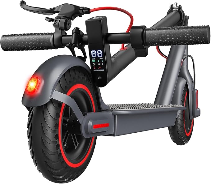 Electric Scooter Adult, 500W Power, 8.5" Solid Tire, 12-18 Miles & 18/19MPH, Dual Braking, Max Load 264 lbs, Smart APP & Cruise Control,Foldable E Scooters for Commute, UL2272